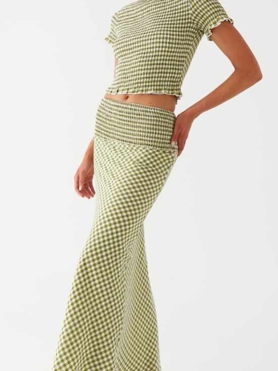 Peppermayo Dresses & Skirts - Peppermayo Gingham Maxi Skirt Set
